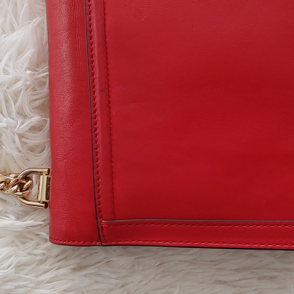 Michael Kors Whitney Red Leather Bag - Picture 4 of 16